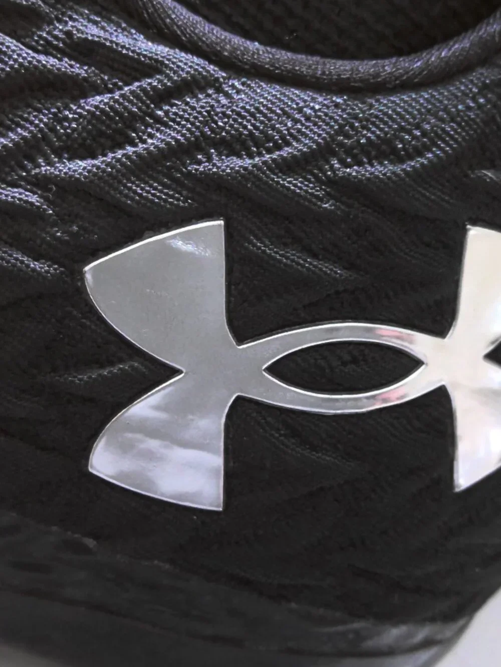 Under Armour Spotlight Clone 3.0 MC Football Cleats Men's Black & Silver Sz 14